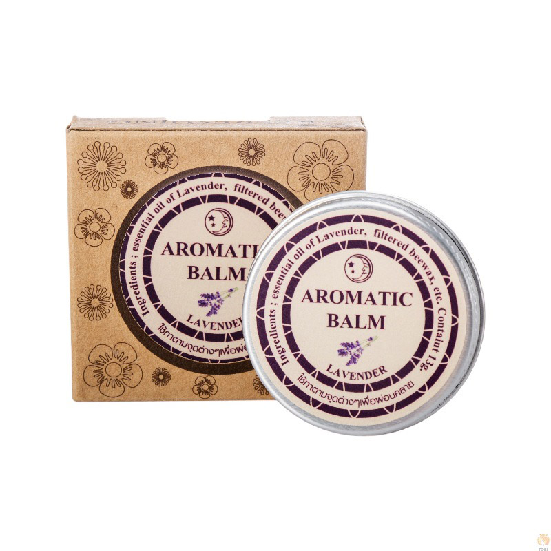 Lavender Oil - Baume d'aromathérapie à la lavande 15g,