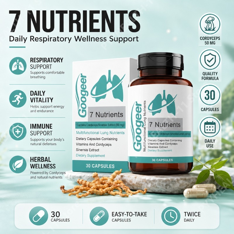 Herbal Supplement - Capsules d'extrait de Cordyceps Sinensis, complément