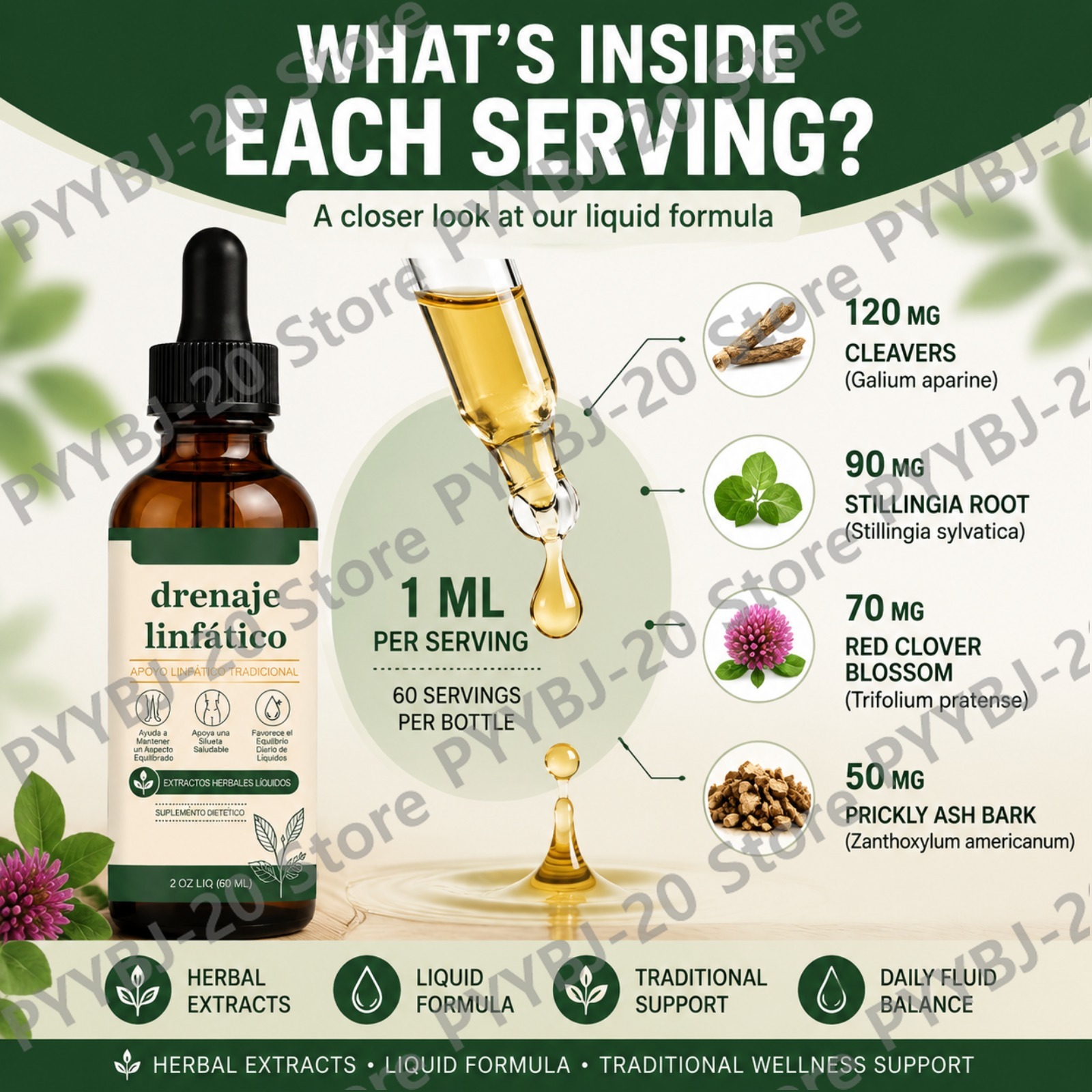 Gouttes Liquides de Soutien Ly - Herbal Supplement avis et prix